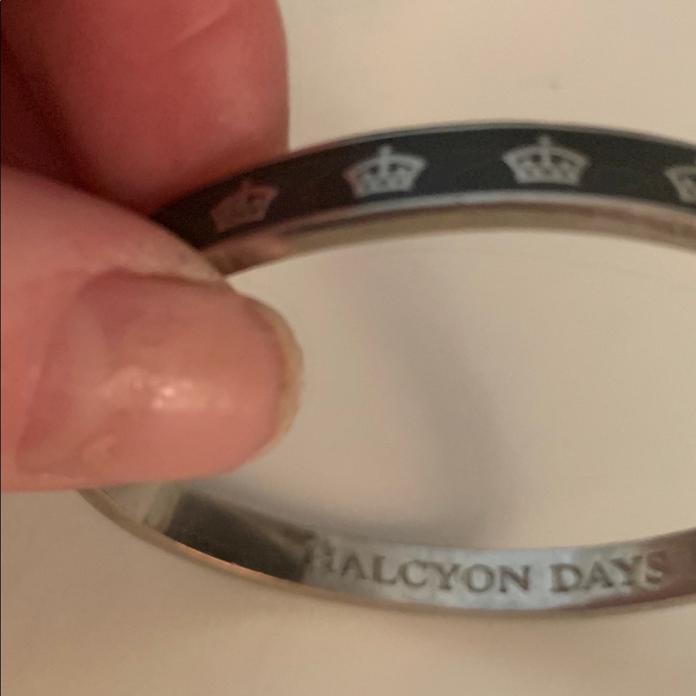 Halcyon Days Enamel Hinged Bangle